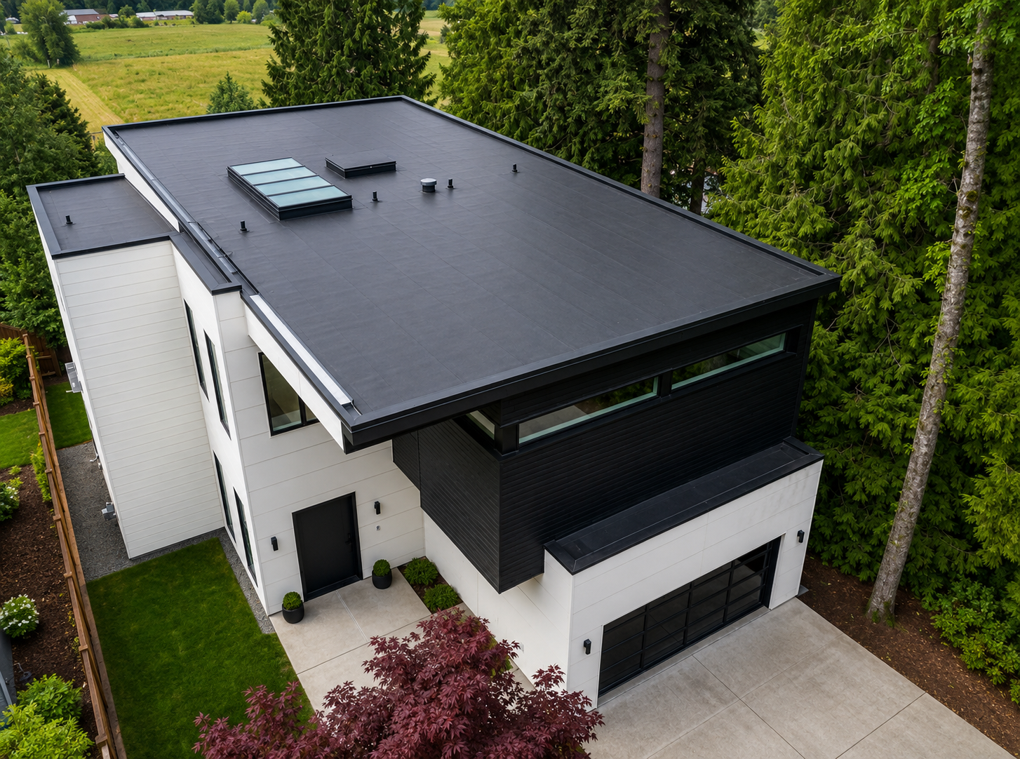 Flat roofing installation by Vantek Roofing in Greater Seattle