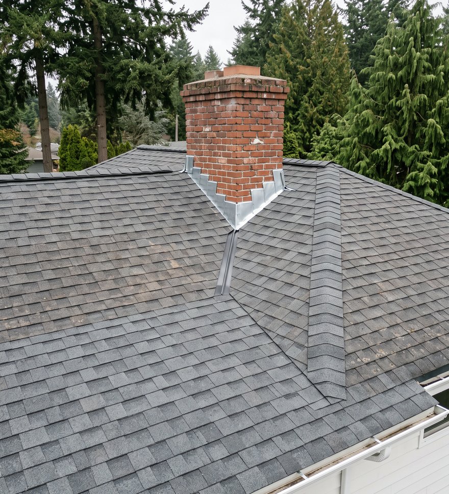 Roof repair on a Greater Seattle home